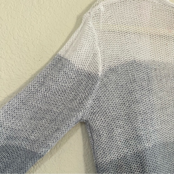 Christian Siriano New York 100% Linen Cardigan Ombré - Picture 5 of 8